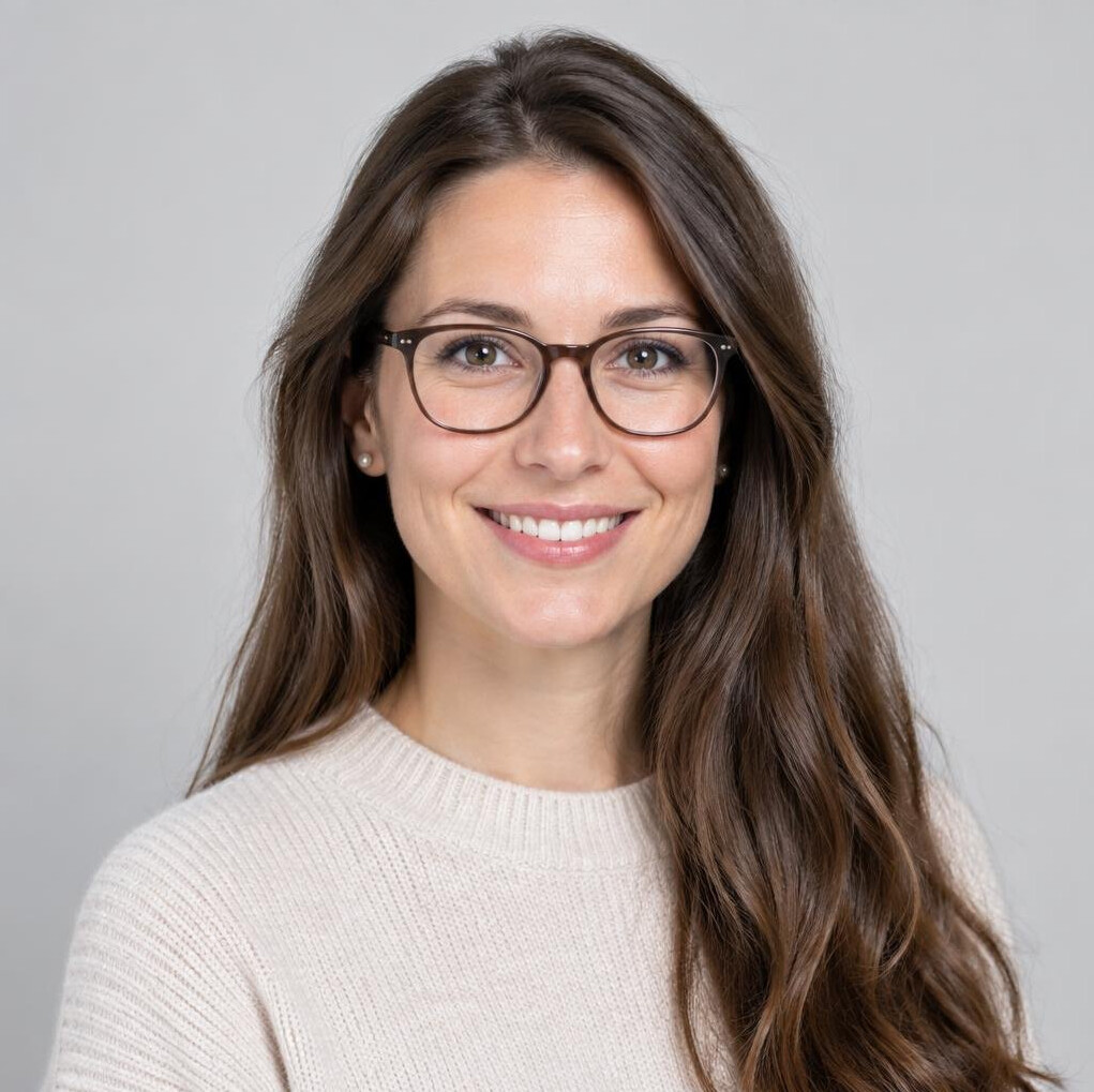 Studio portrait of a woman data analyst